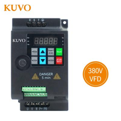 China 3 Phase AC AsynchronousMotor 380V Input 0.75kw 1HP Three Phase Variable Frequency Drive Mini VFD Inverter For Motor Speed ​​Control for sale