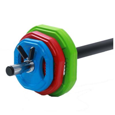 China Bumper Plates Colored Two Handles Square Weight Plates Rubber Coated Cast Iron Bumper Plates for sale