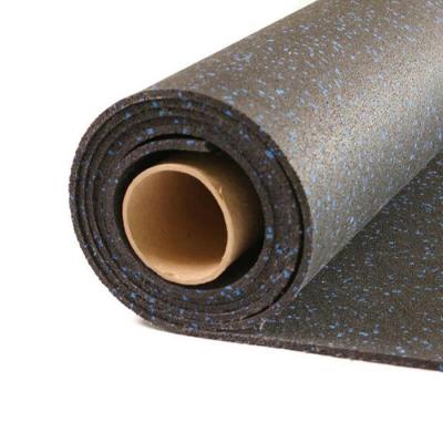 China Gym Durable Shock Absorbing Thick Rubber Mat / Gym Rolls Rubber Flooring for sale