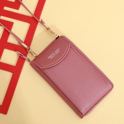 China Fashion PAYOFFLAI 2022 new trendy mobile phone bag Korean fashion large-capacity double-wallet multifunctional woman messenger bag for sale