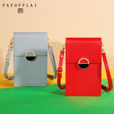 China Fashion PAYOFFLAI Small Firm Mobile Wallet Vegetarian Bag Women's Mini Messenger Shoulder Bag Handbag Wallet with Credit Card Slot for sale