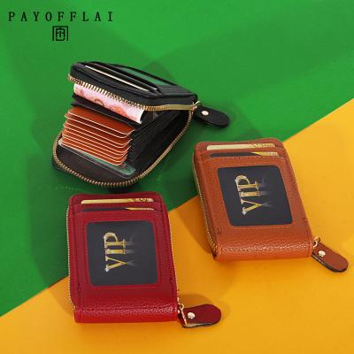 China Fashion PAYOFFLAI OEM Korean Style Key Chain Wallet Pattern Pu Credit Card Holder Bag Small Women'S Id Card Bag Mini Bag For Cards for sale