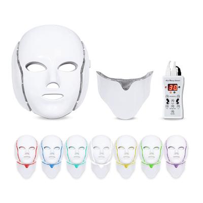 China Skin Tightening 7 Colors PDT Photon Beauty Therapy Skin Care LED Face Mask Facial Skin Rejuvenation Lighting Skin Shrink Pores Led Face Mask for sale