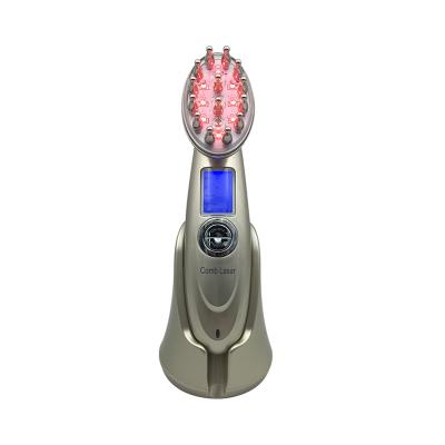 China Home Household EMS Laser Hair Growth Comb, Micro Current Radio Frequency Hair Growth Comb, Three-in-One Hair Comb for sale