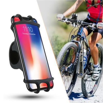 China Universal Mobile Cell Phone Holder Adjustable Bike Handlebar Clip Holder GPS Mount Bracket Bicycle Phone Holder For iPhone for sale