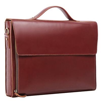 China Simple and noble elegance 2020 new style business and gift luxury custom executive laptop unisex genuine leather briefcase for sale