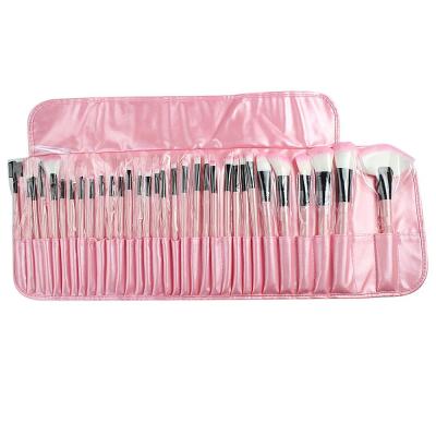 China China Leather Factory 32 Pieces Make Up Cosmetic Synthetic Leather Brush Storage Bag Holder Packaging for sale