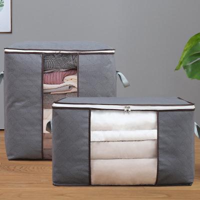 China Folding Underbed Large Capacity Clothes Storage Bag Collapsible Organizer for Comforters Covers Bedding for sale