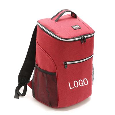 China High Quality Custom Logo Printed Outdoor Large Capacity 600D Waterproof Picnic Insulated Lunch Cooler Bag for sale