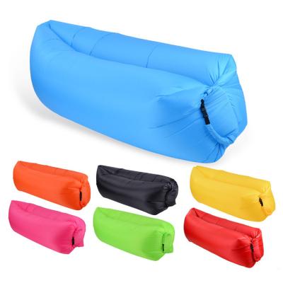 China Hot Sales Fashion Nylon Material Foldable Waterproof Lazy Inflatable Couch Hot Sales Hybrid Type Custom Logo for sale