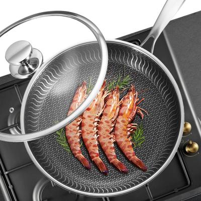 China Wholesale Top Ranking Manufacturer Viable 316 Stainless Steel Wok Steak Cooking Gift Non Stick Non Stick Pan for sale