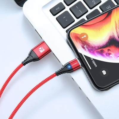 China Wholesale Fashion Android Smart Phone Maker 3 in 1 Luminous Type C Magnetic Suction 3A Usb Smart Watch Charging Cable for sale