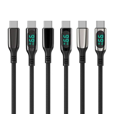 China Wholesale Top Ranking PD100W Android Phone Manufacturer Digital Display Usb Cable Smart Zinc Alloy Fast Charging Protector for sale