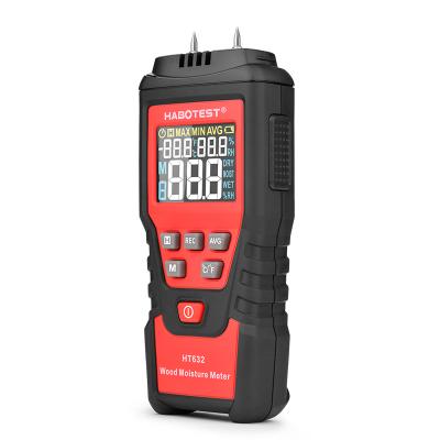 China Yes Wood Testing Instrument Habotest HT632 Digital Moisture Meter Portable Wood Tester for sale