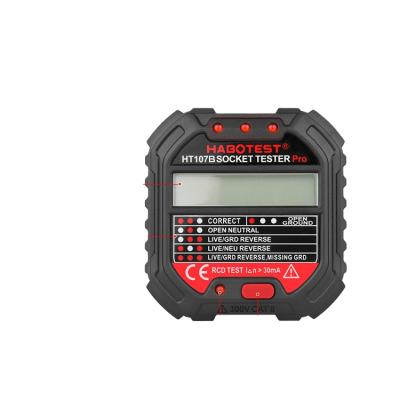 China HT107B 90~250V Handheld Portable Electronic Line Detector for Home and Industry with GFCI Test Socket Tester for sale