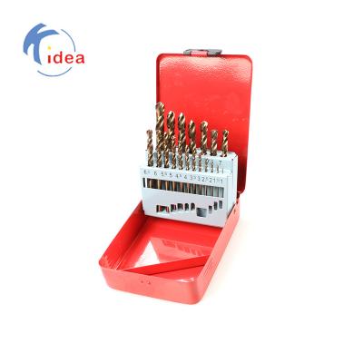 China Factory High Quality 19PCS M35 HSS Cobalt Drill Bits Set for Stainless Steel for sale