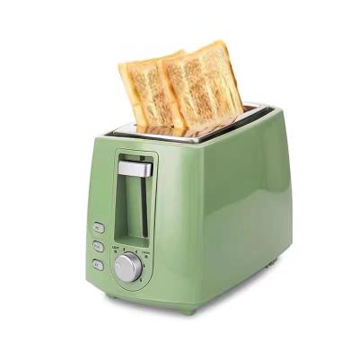 China Hotel Kitchen Stainless Removable 2 Slice Mini Crumb Tray Steel Ultra Wide Slot Pink Bread Toaster for sale