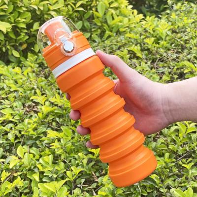 China Viable Silicon Bottle Water, Portable Silicone Water Bottle Kids, Eco-Friendly Collapsible Toddler Water Bottle Warm Collapsible Silicone for sale