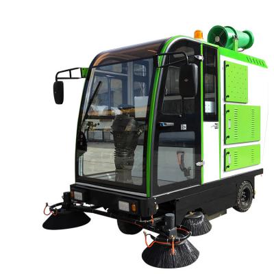 China food & Beverage factory electric five-brush tricycle sweeper integrated mobile machine for cleaning and mopping the floor for sale