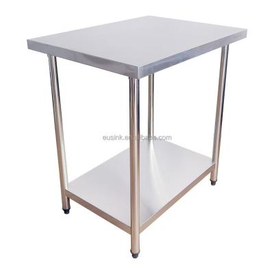 China Resturant Commercial Kitchen Equipment Eusink Restaurant Custom Stainless Steel Table Commercial  Kitchen Work Table for sale