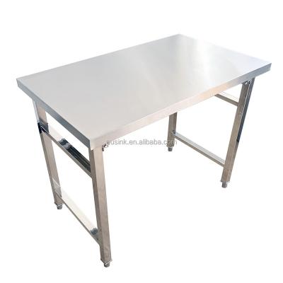 China Resturant Commercial Kitchen Equipment Eusink High Quality Kitchen Work Table Stainless Steel Folding Table Prep Table for sale