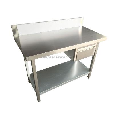 China Resturant Commercial Kitchen Equipment Eusink Commercial Kitchen Restaurant Stainless Steel Food Prep Work Table With Drawers for sale