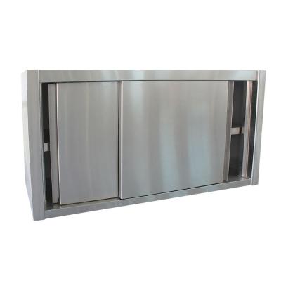 China Resturant Commercial Kitchen Equipment Eusink Stainless Steel Kitchen Cabinet Wall Mounted Cupboard With Sliding Door For Restaurant for sale