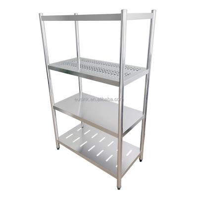 China Resturant Commercial Kitchen Equipment Eusink Factory direct commercial stainless steel shelves kitchen racks for kitchen storage Kichen Equipment for sale