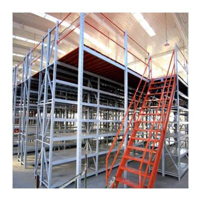 China Esd Pad Plate Wooden Storage Warehouse Mezzanine Floor Shelves / Rack for sale