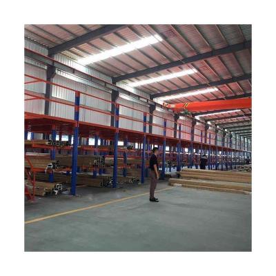 China Multilevel Steel Corrosion Protection Warehouse Mezzanine Floor Racking System for sale