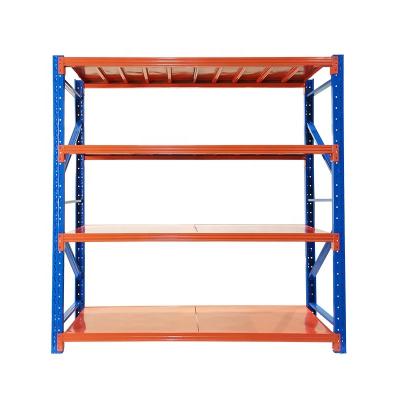 China Corrosion Protection Light Duty Storage Shelving Warehouse Selective Steel Racking System for sale