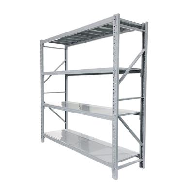 China Corrosion Protection Super Quality Blue Or Gray Color Steel Shelving Warehouse Light Duty Rack for sale