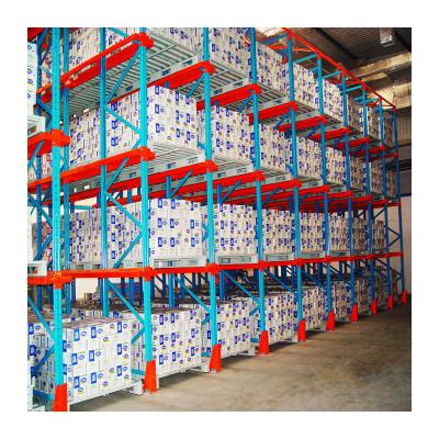 China Adjustable Steel Drive-in Racking System Pallet Rack Corrosion Protection Heavy Duty Storage Industrial Equipment for sale