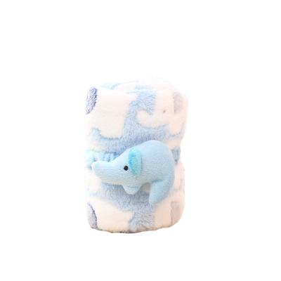 China Coral Fleece Cartoon Animal High Quality Super Soft Viable Blanket For Baby for sale