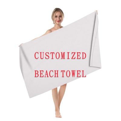 China QUICK DRY Sublimation Printing Custom Printed Microfiber Beach Towel for sale