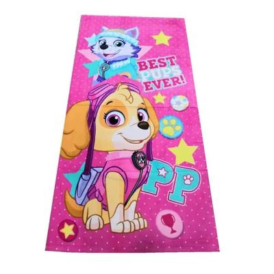 China 2021 Wholesale QUICK DRY 100% Cotton Cartoon Printed Beach Towel for sale