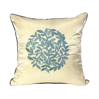 China Home Decoration Modern Faux Folded Silk Pillow Case Cover for sale