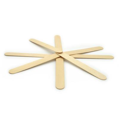 China Viable Hot Sales Birch Wooden Popsicle Stick Ice Cream Stick Disposable Ice Lolly Popsicle Spoon Stick for sale