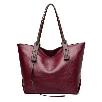 China Other Large Capacity Ladies Tote Bag Shoulder Bag Fashion Contrast Color Hot Selling Bag for sale