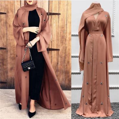 China 2021 Wholesale Islamic Clothing Modern Islamic Police Abaya Turkey Open Islamic Clothing S-2XL for sale