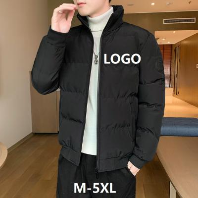 China Wholesale Custom Made Winter Waterproof Coats Down Coat Puffer Jacket Male Black Blue Logo From Men's Jackets Men's Importer for sale