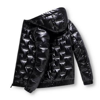 China Custom Made Denim Men Jeans Winter Stripper Duck Down Jacket Piumino Uomo Breathable Coat for sale