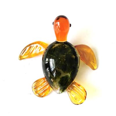 China Wedding hand blown glass lamps murano sea turtle figurines souvenirs for tourist for sale