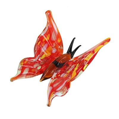 China China Glass Hanging Butterfly Shaped Decoration for sale