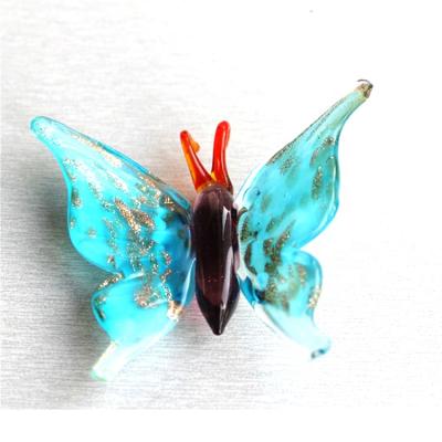 China China Glass Figurines Murano Glass Butterfly For Decorative Gifts for sale