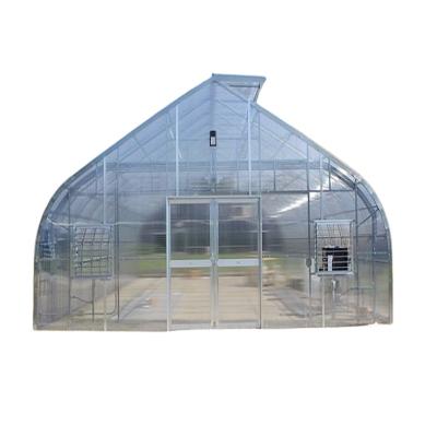 China Stable Structure Easily Assembled Agriculture Shade Net Galvanized Steel Turnkey Greenhouse for sale