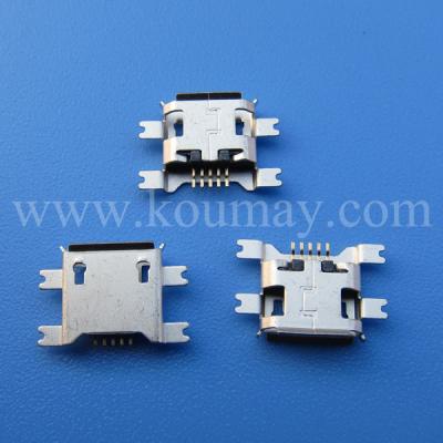 China PCB smt 5 pin usb female connector socket USB-E-01C for sale