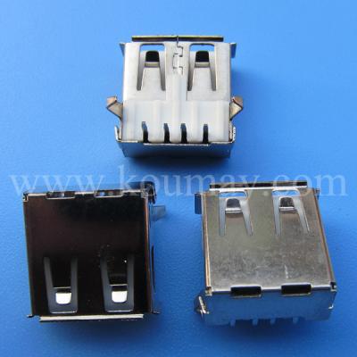 China PCB Rohs 180 Degree Immersion USB Female Socket for sale