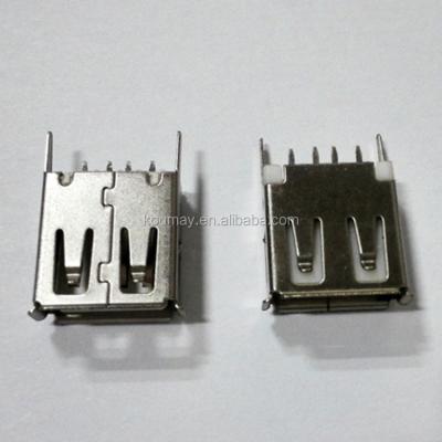 China PCB USB female seat AF180 degree angle is 13.7L for sale