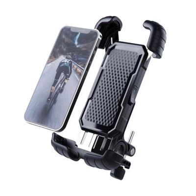 China Motorcycle Phone Mount Adjustable Bike Phone Holder Rise Quick-install Handlebar Clip For Bicycle Cell Phone Clamp for sale